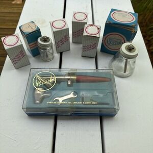 Vintage PAASHE TYPE H Airbrush AIRBRUSH KIT‎ Bottles Airbrushing ceramics